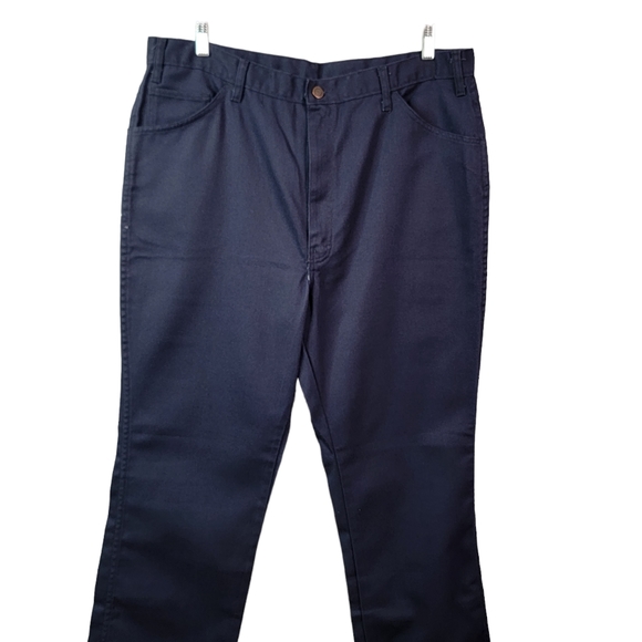 Dickies Vintage Workwear Jobcore Dark Blue Canvas Work Pants Men's 40 x 34 - Picture 3 of 15